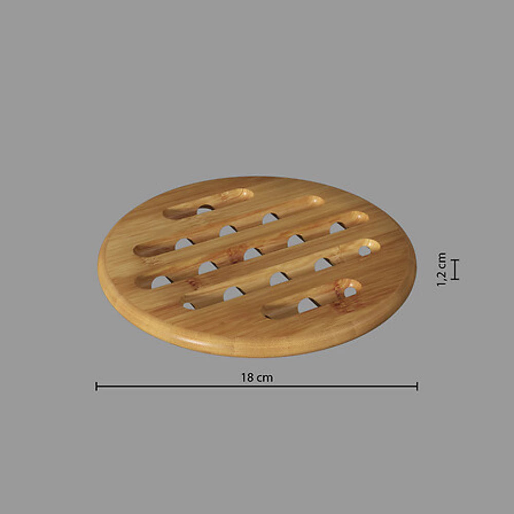 5five Gryteunderlag i Bambus 18x1,2cm