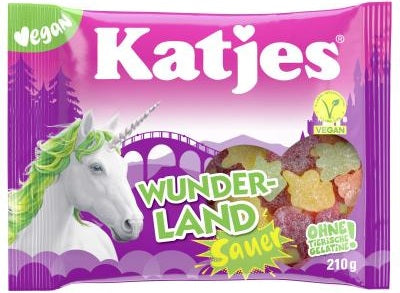 Katjes Wonderland Sur 210g