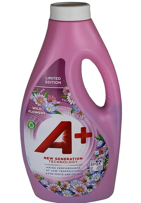 A+ Flytende Vaskemiddel, Wild Flowers 1,6l