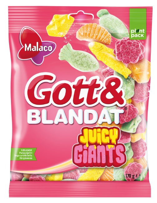 Malaco Gott & Blandat Juicy Giants 170G