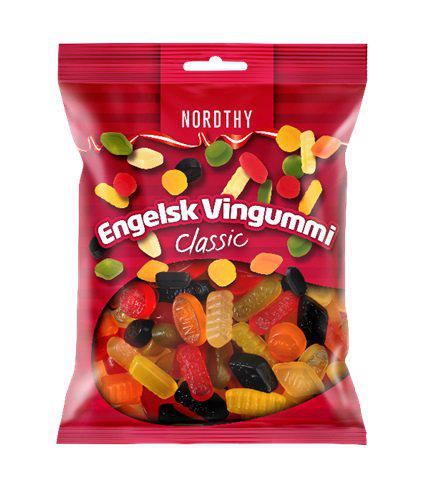 Nordthy Engelsk Vingummi Classic, 170g