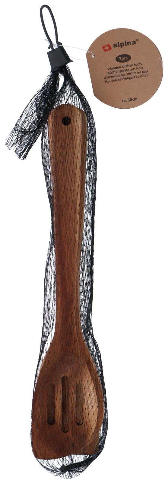 Kjøkkenredskaper i akasietre, 30cm 3pk