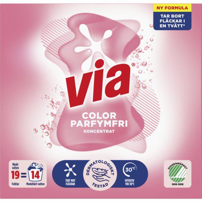 Via Vaskemiddel Color Sensitive, 760g