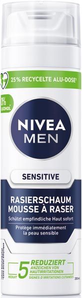Nivea Barberskum Sensitive, 200ml