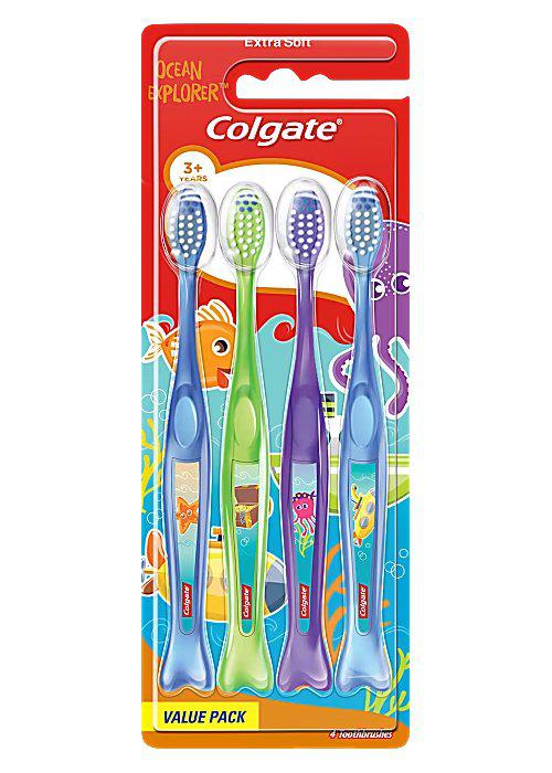 Colgate Tannbørster til barn, 4pk