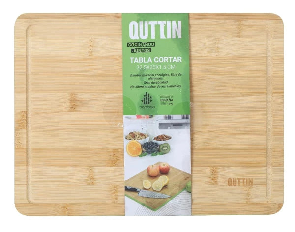 Quttin Skjærebrett i Bambus 32,5x25x1,5cm