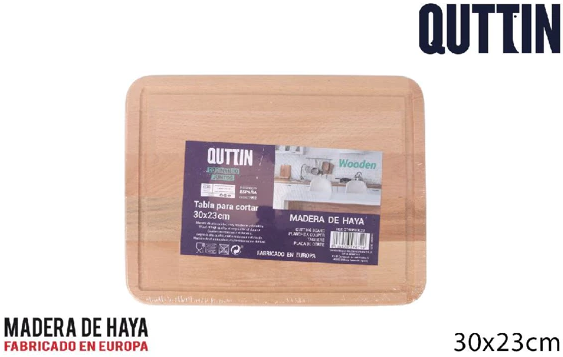 Quttin Skjærebrett i Bambus 30x23x1,7cm