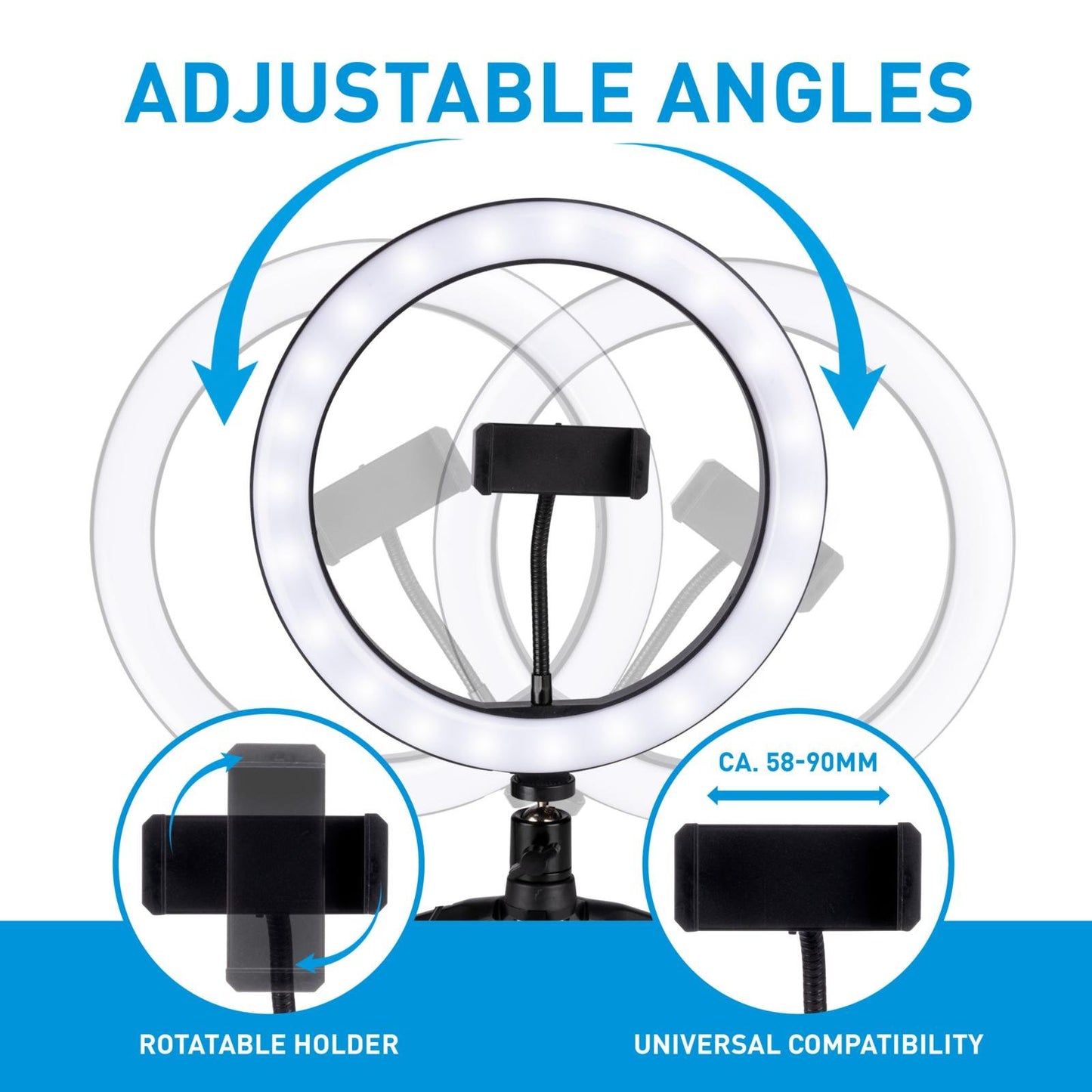Grundig lysring til mobilkamera