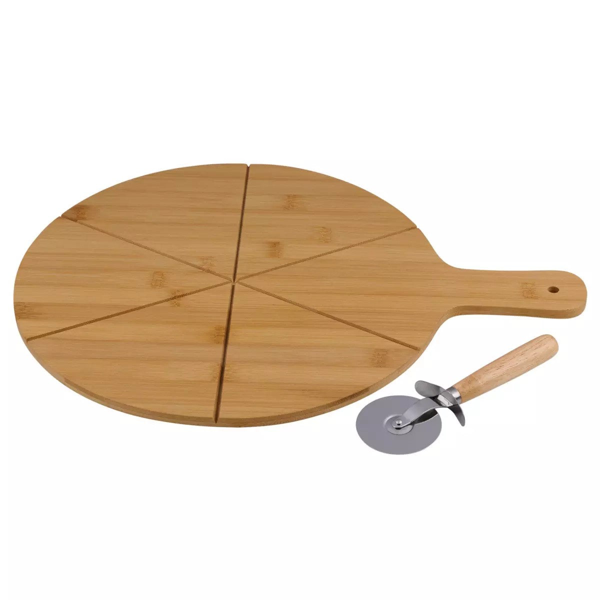 Pizzabrett 34cm, med pizzaskjærer