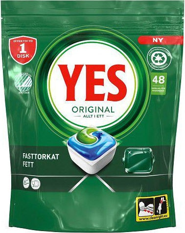 YES Oppvasktabletter Original 48 stk