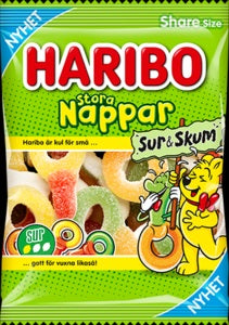 Haribo Smokker Store Frukt Sur 150G