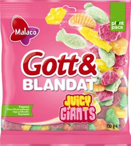 Malaco Gott & Blandat Juicy Giants 130g