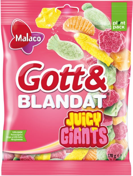 Malaco Gott & Blandat Juicy Giants 170G
