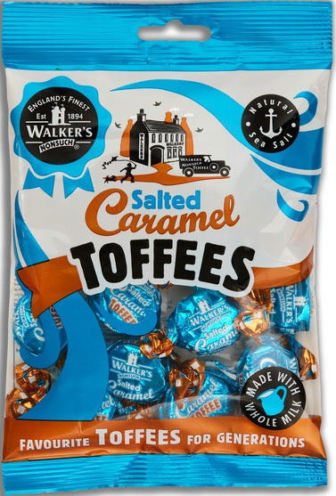 Walkers Salted Caramel Toffees 150G