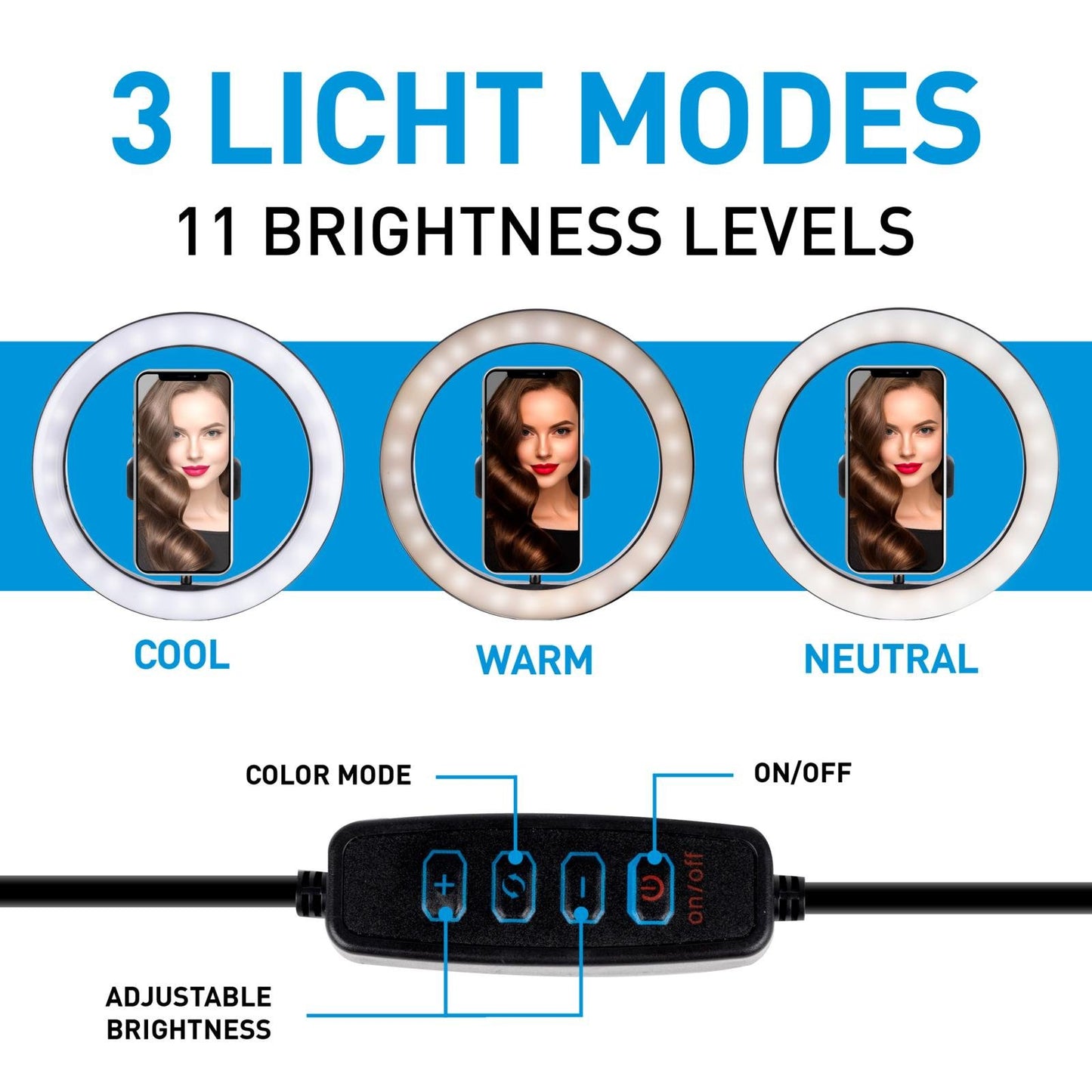 Grundig lysring til mobilkamera