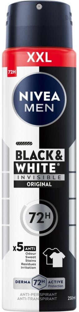 Nivea Men Deo Spray Black&White Original, 250ml