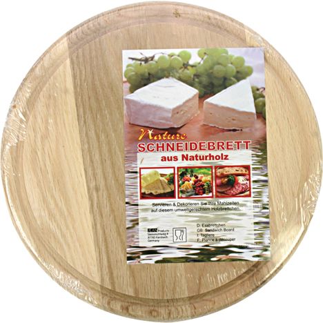 Rundt Skjærebrett i Tre 23cm