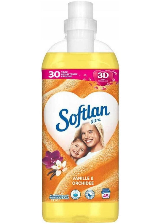 Softlan Tøymykner Vanilla & Orchid 1 L – Myk vask med lekker duft
