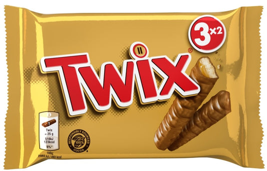 Twix Sjokolade 3 x 50g