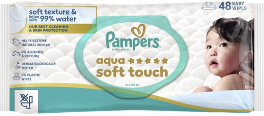 Pampers Aqua Soft Touch Våtservietter 48stk
