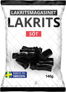 Lakritsmagasinet Søt Lakris 140g