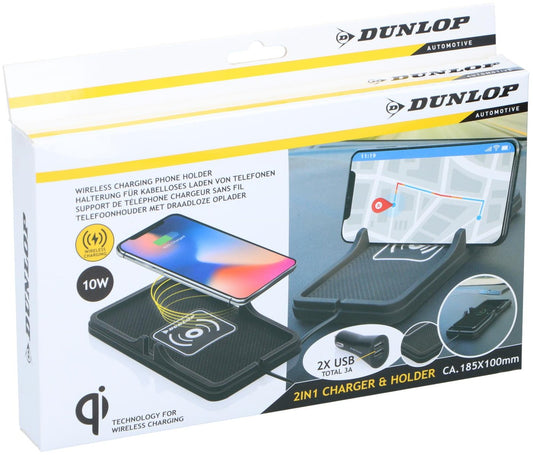 Dunlop Trådløs Mobillader for Bil