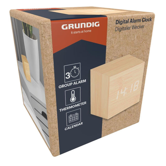 Grundig Kompakt Vekkerklokke Lyst tre