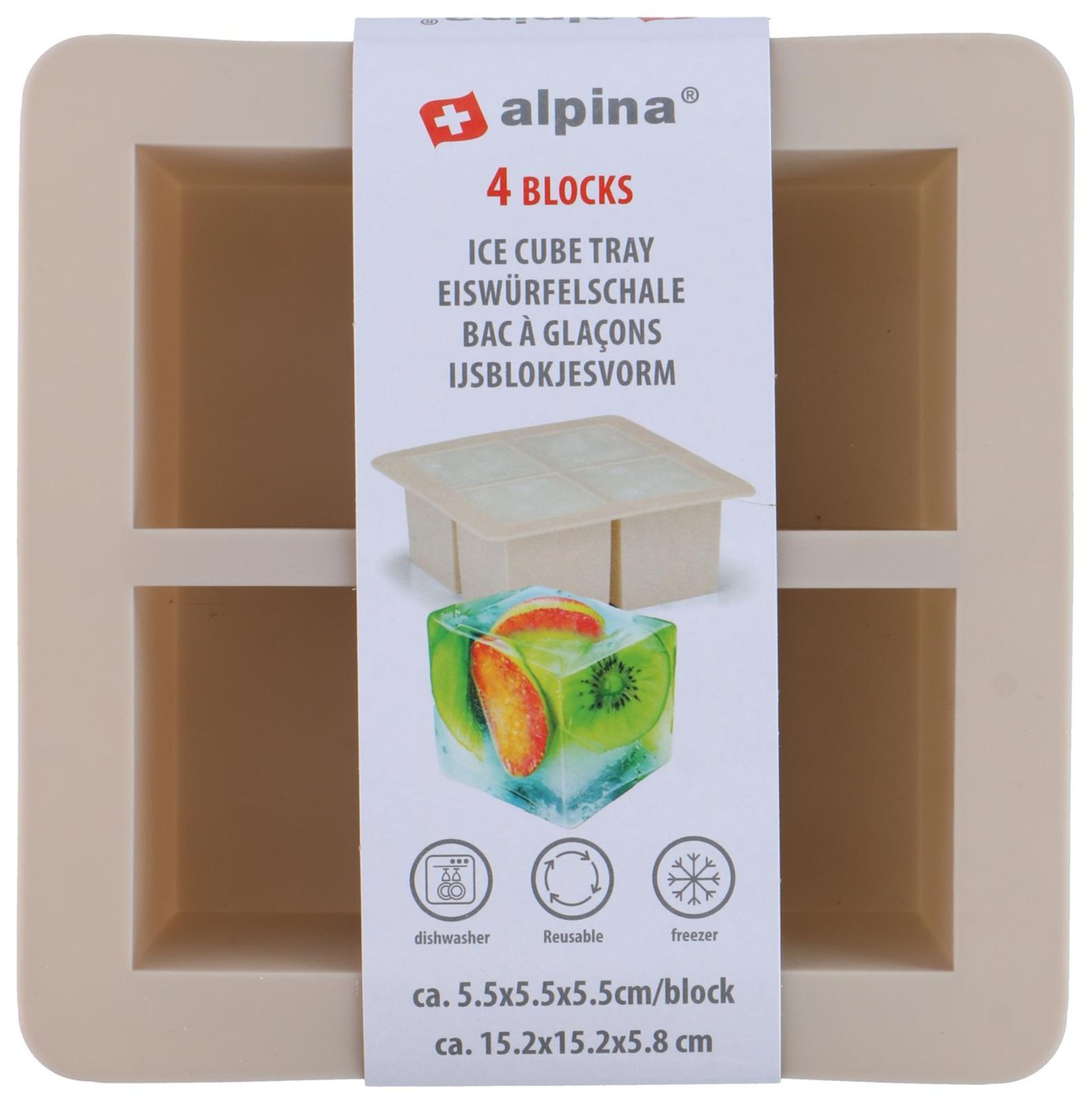 Silikon Isbitform - Store isbiter Beige