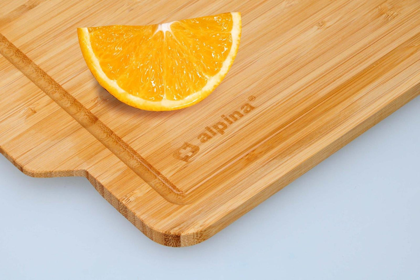 Skjærebrett i bambus med renne, 36x26cm