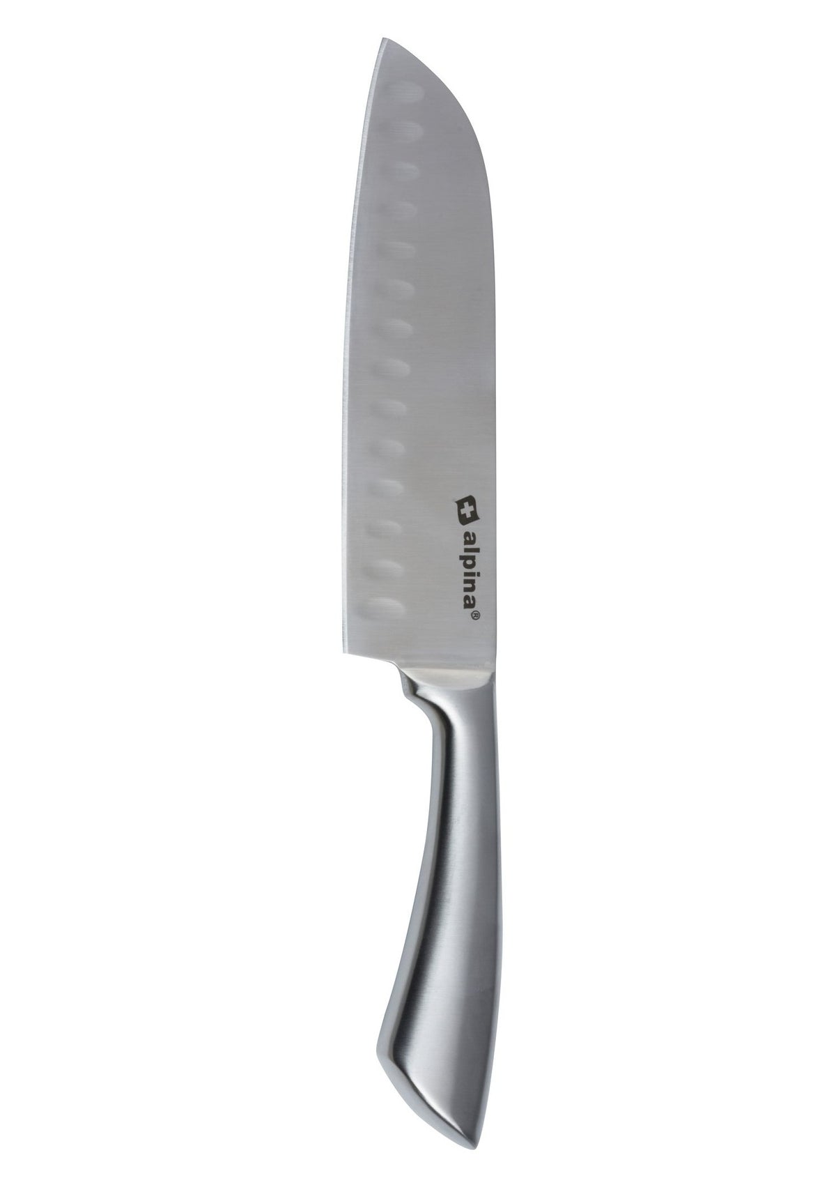 Santokukniv i rustritt stål 31,5cm