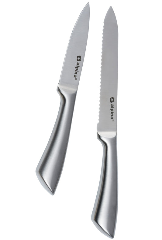Kniver i rustfritt stål 2pk 20/24cm