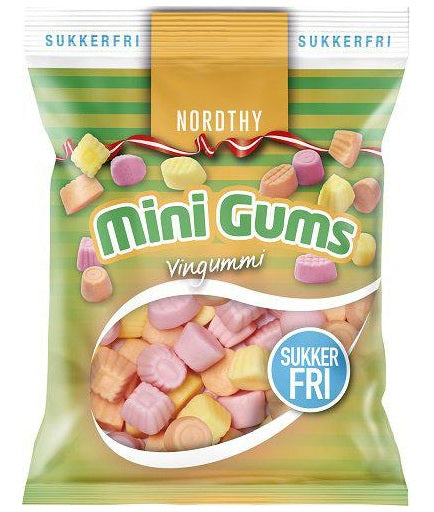 Nordthy Vingummi Mini Gums Sukkerfri 65g