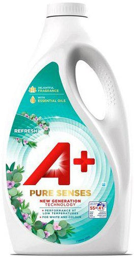 A+ 2475ml Flytende Vaskemiddel Pure Senses Refresh