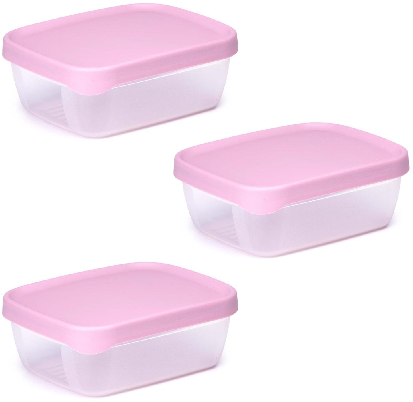 Oppbevaringsbokser mat, 3pk 600ml