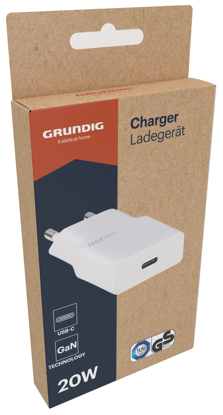Grundig lader 20W, USB-C