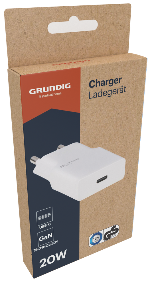 Grundig lader 20W, USB-C