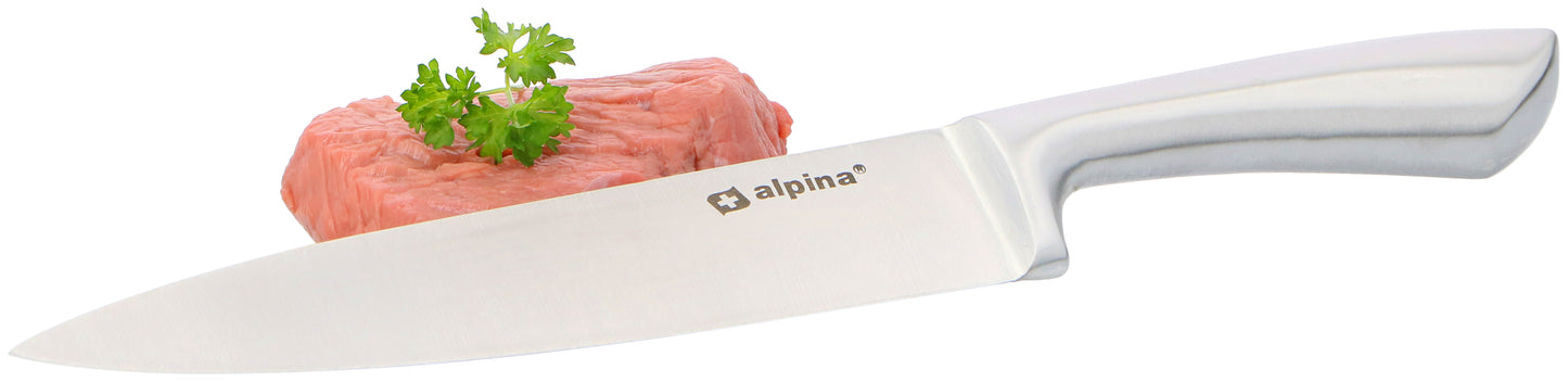 Kokkekniv i rustfritt stål 33,5cm