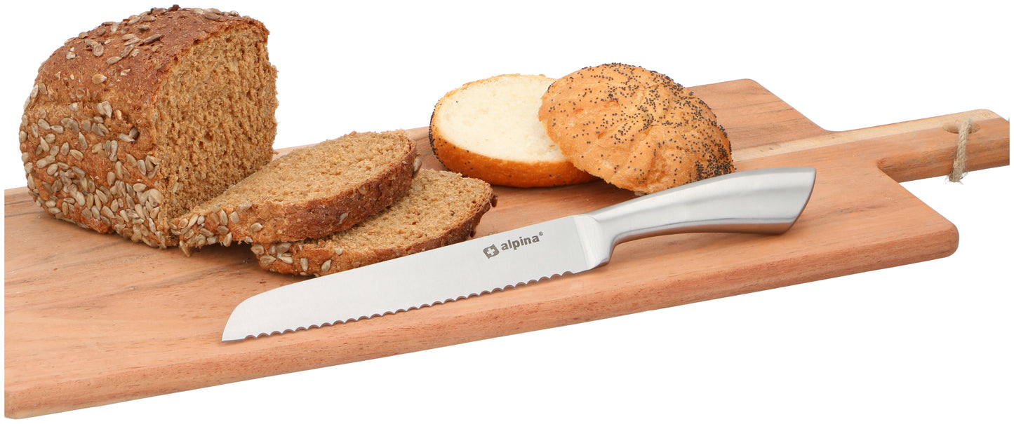 Brødkniv i rustfritt stål 33,5cm