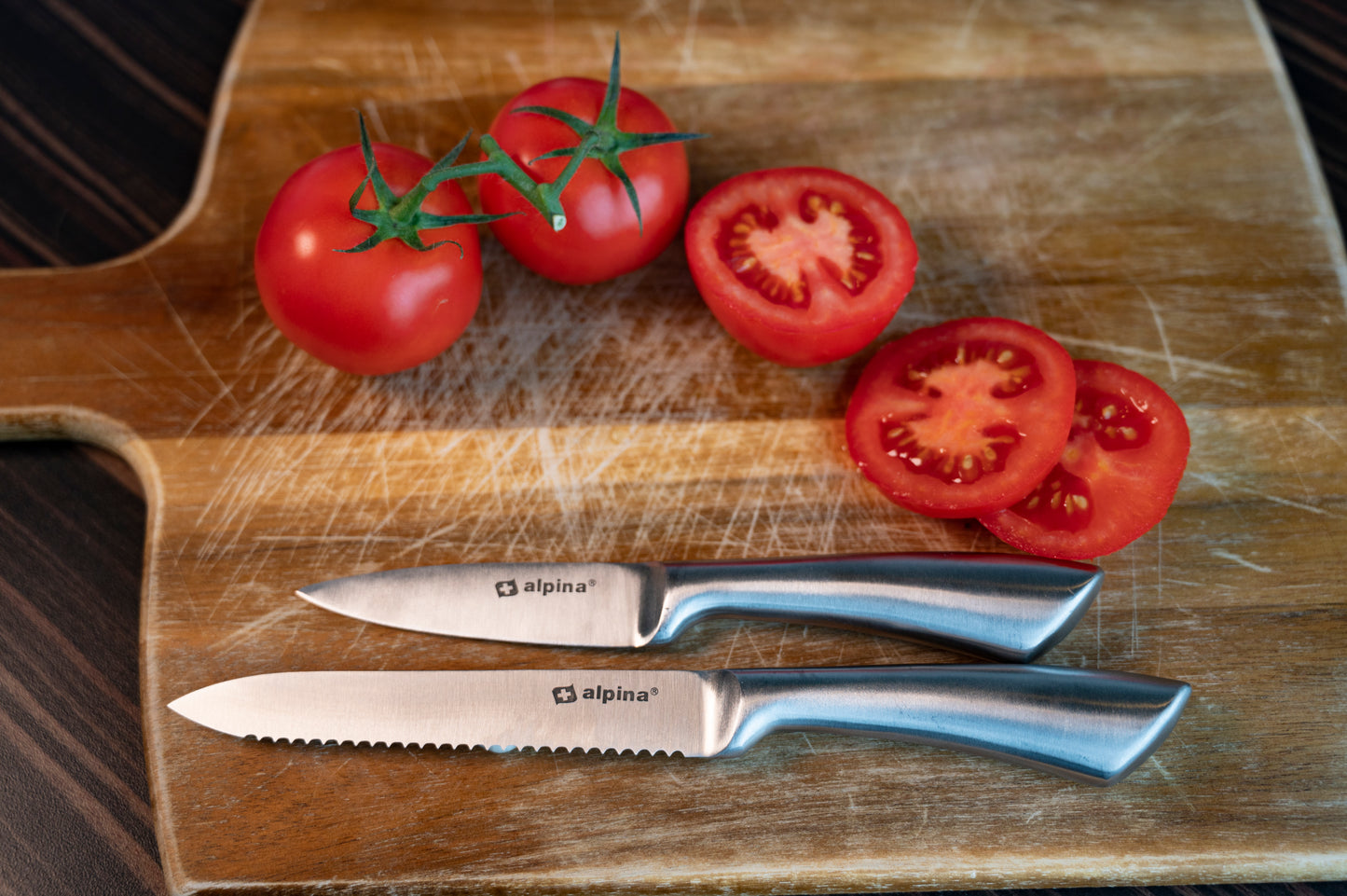 Kniver i rustfritt stål 2pk 20/24cm