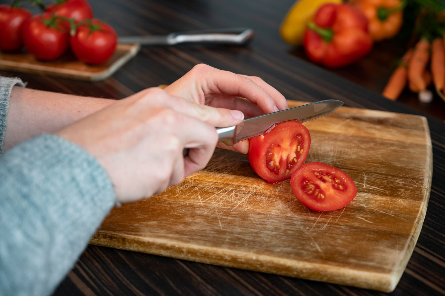 Kniver i rustfritt stål 2pk 20/24cm