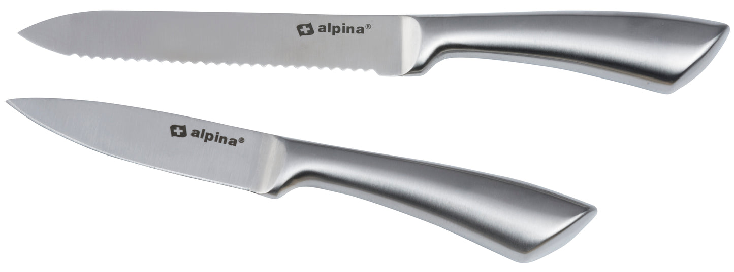 Kniver i rustfritt stål 2pk 20/24cm