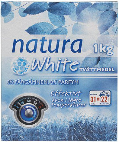 Natura 1kg Vaskemiddel Hvit