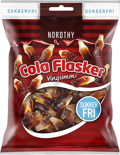 Nordthy Cola Flasker Sukkerfri 80g