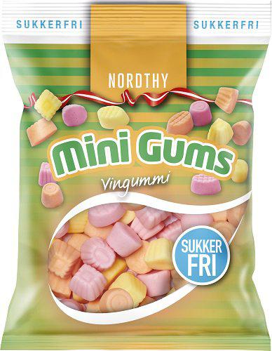 Nordthy Vingummi Mini Gums Sukkerfri 65g