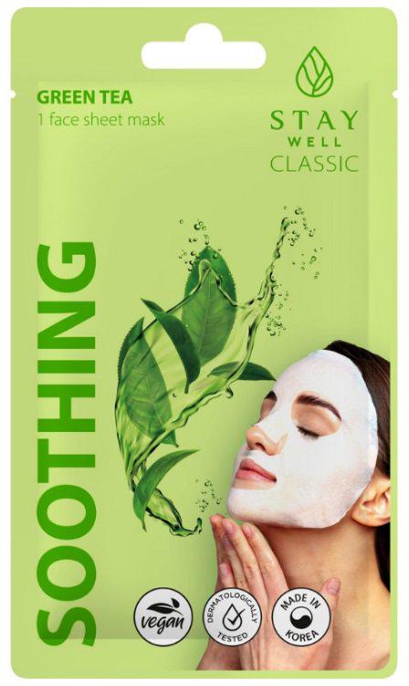 Stay Well Sheet Mask Green Tea Soothing