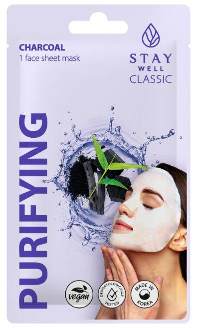 Stay Well Sheet Mask Charcoal Purifying