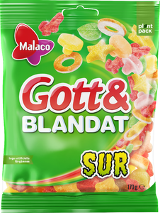 Malaco Gott & Blandat Supersur130G