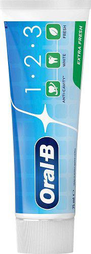 ORAL-B Tannkrem 1-2-3 Extra Fresh, 75ml