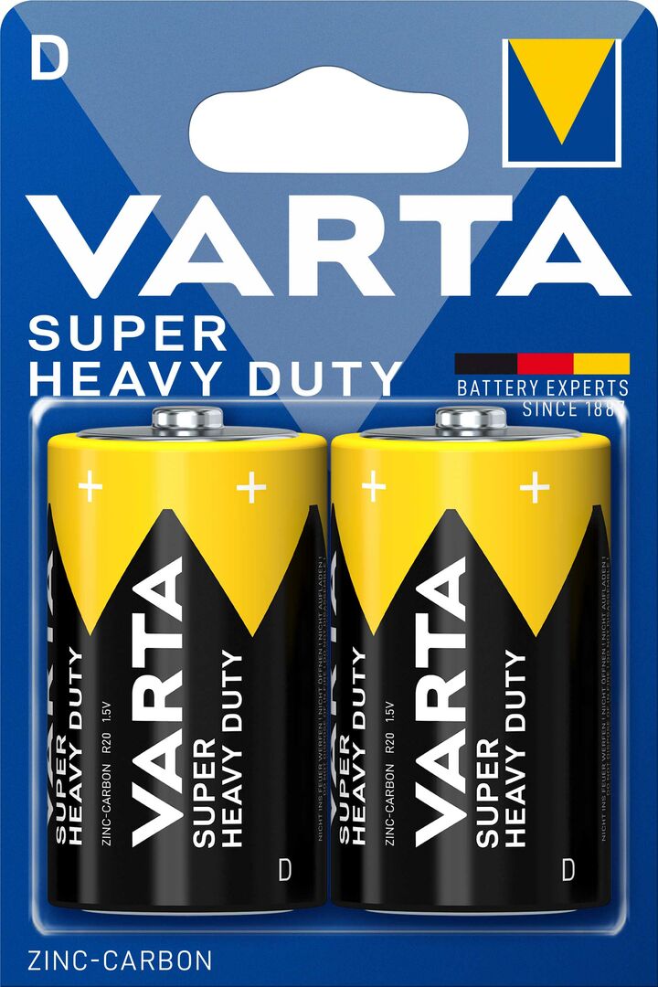 VARTA Super Heavy Duty D 2pk