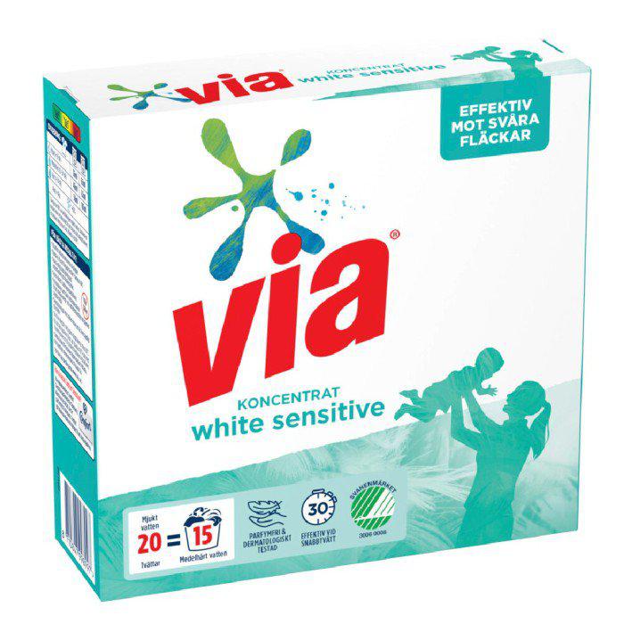 Via Vaskemiddel White Sensitive, 750g